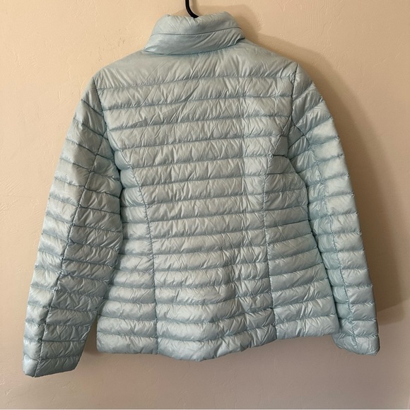 Kate Spade Packable Down Jacket Frosty Sky Blue - Picture 12 of 14
